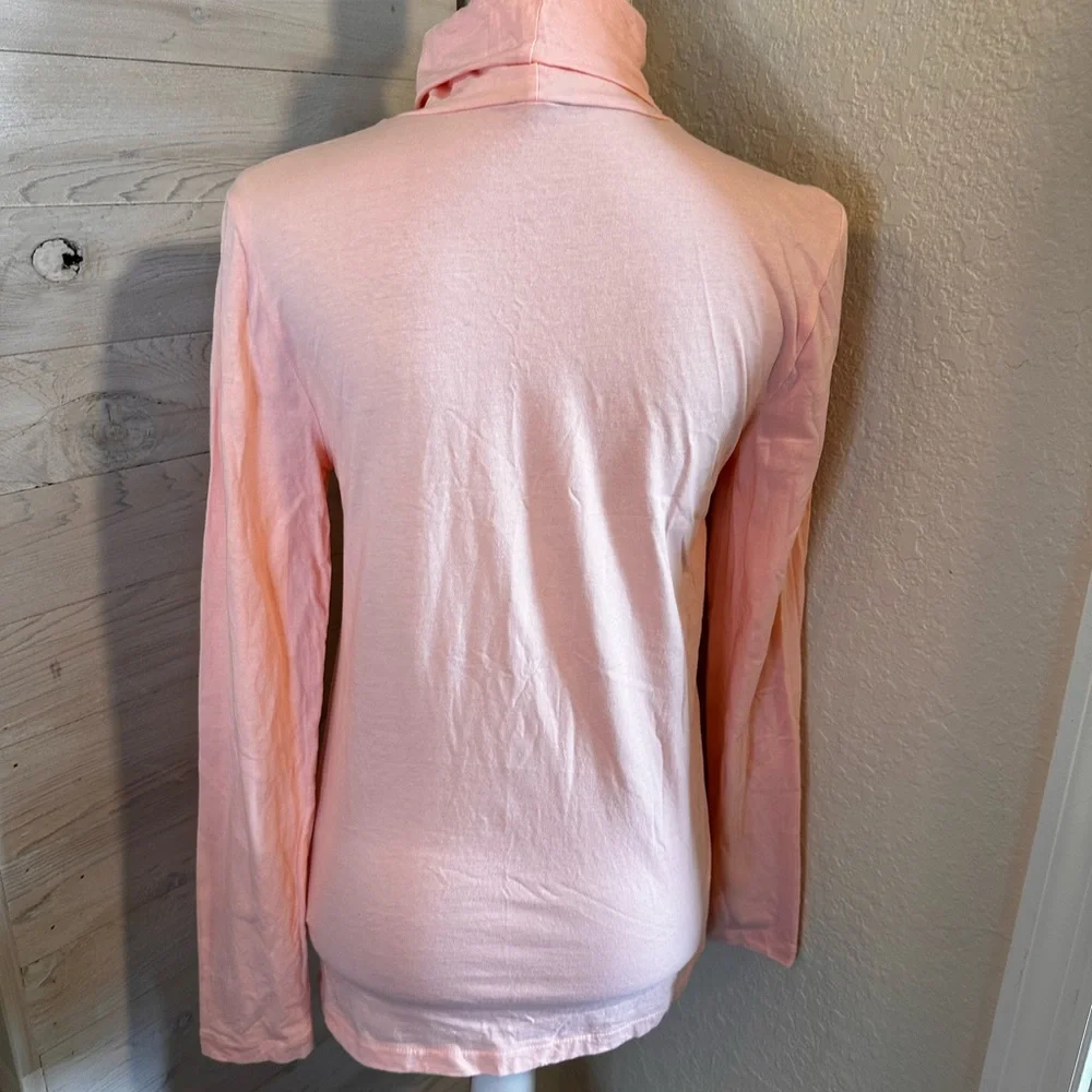 Jcrew sz small NWOT light‎ pink cotton turtleneck